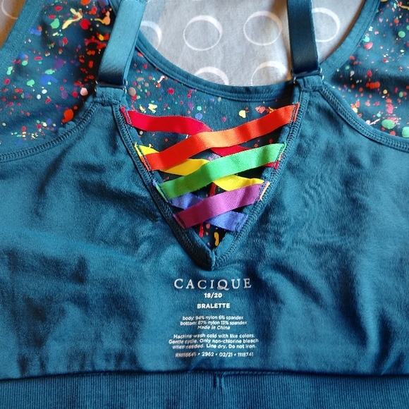Cacique Multicolor Sports Bra - Picture 4 of 4